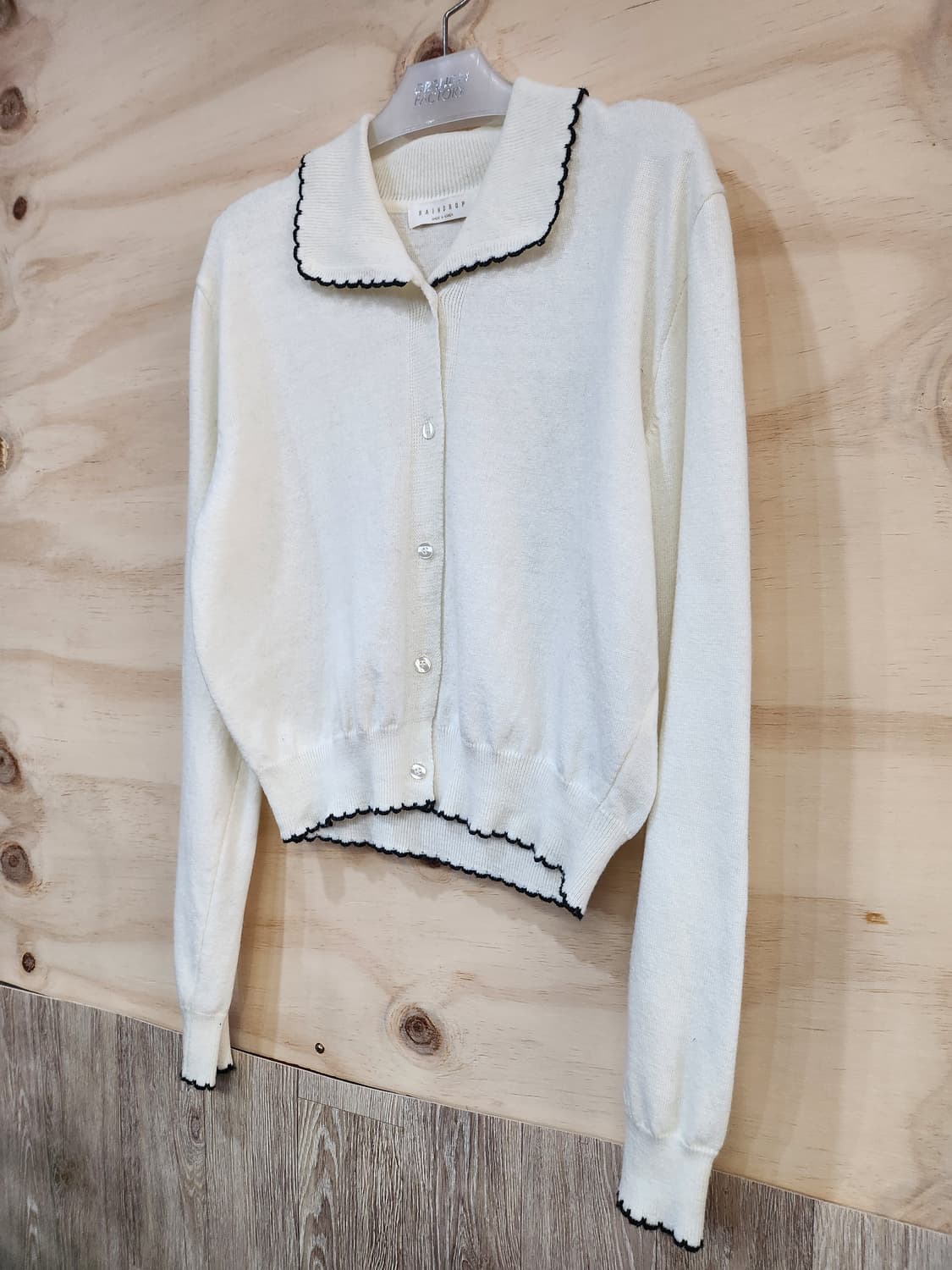 377) RAINDROPS 배색포인트 카디건 상품이미지3