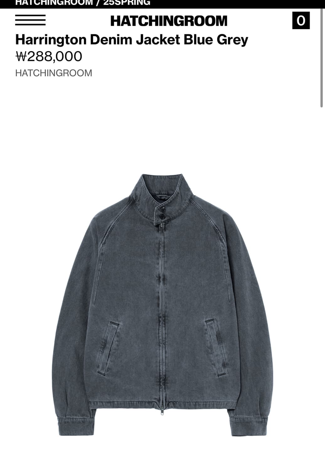 해칭룸 해링턴 데님자켓 4 사이즈 상품이미지5