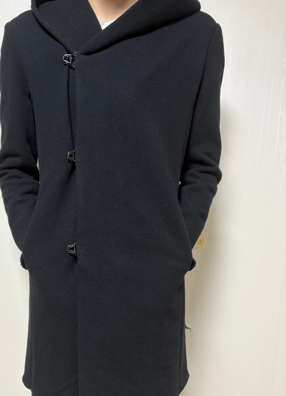 카즈유키쿠마가이 후드 더블레이어 코트 상품이미지2