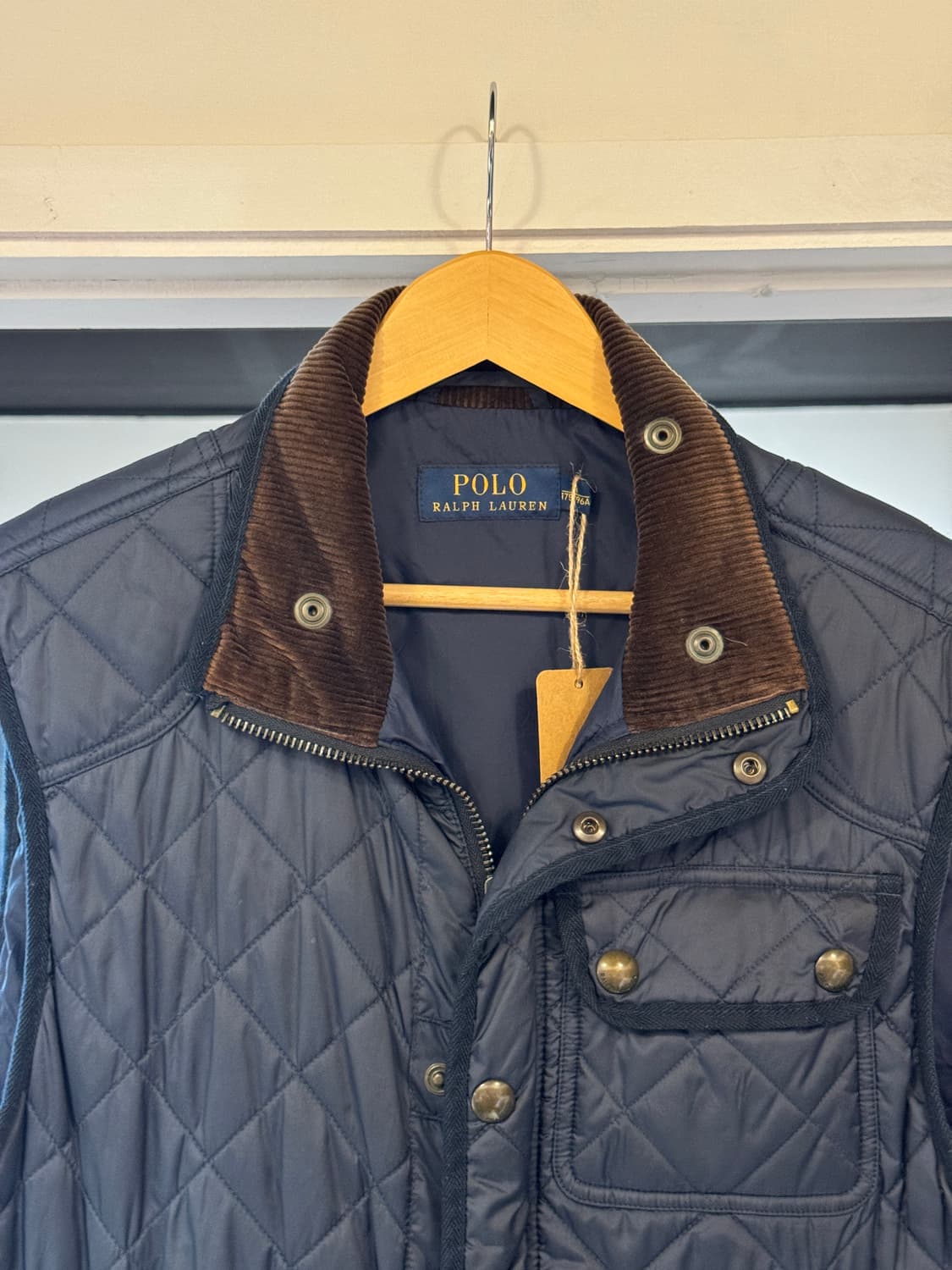 폴로랄프로렌 퀼팅 베스트 네이비 M 상품이미지2