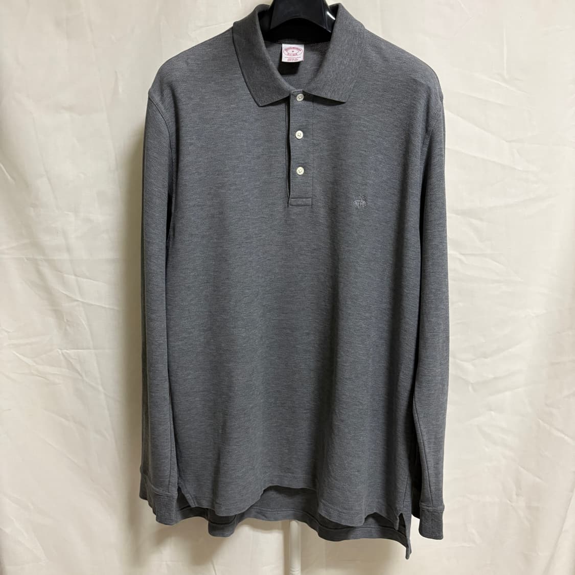 브룩스브라더스 레드플리스 긴팔 카라티 피케셔츠 / 그레이, M 상품이미지1
