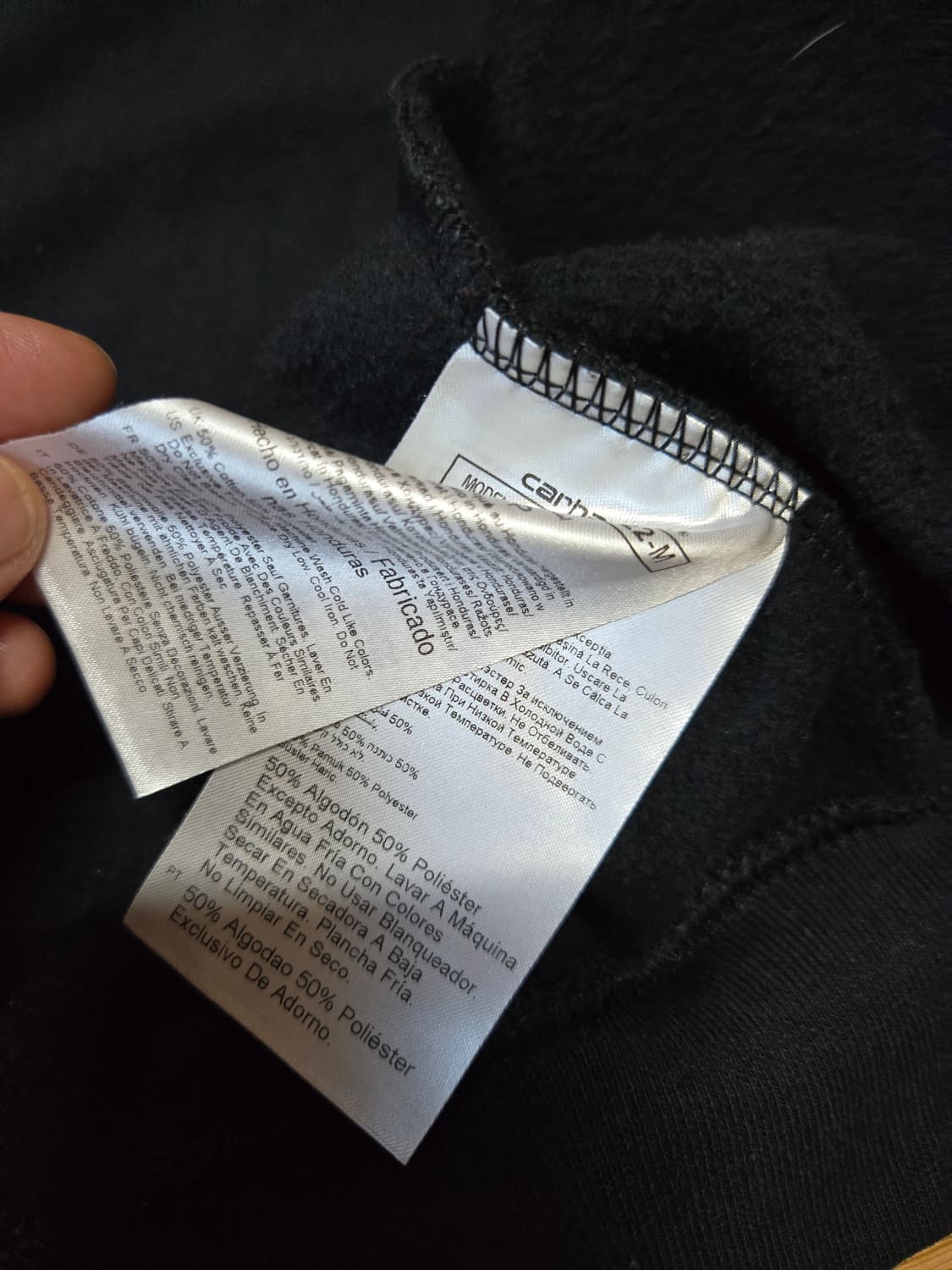 칼하트 블랙 기모 후드집업 상품이미지6