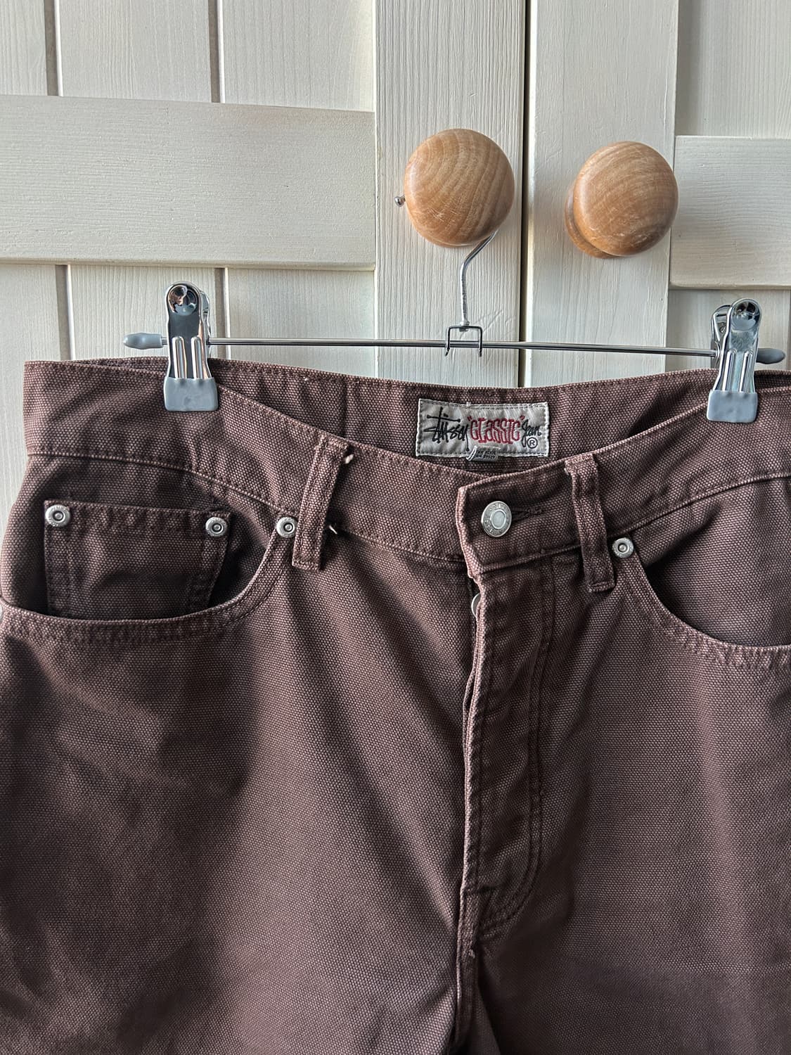 스투시 클래식 진 캔버스 브라운 30 사이즈 상품이미지2