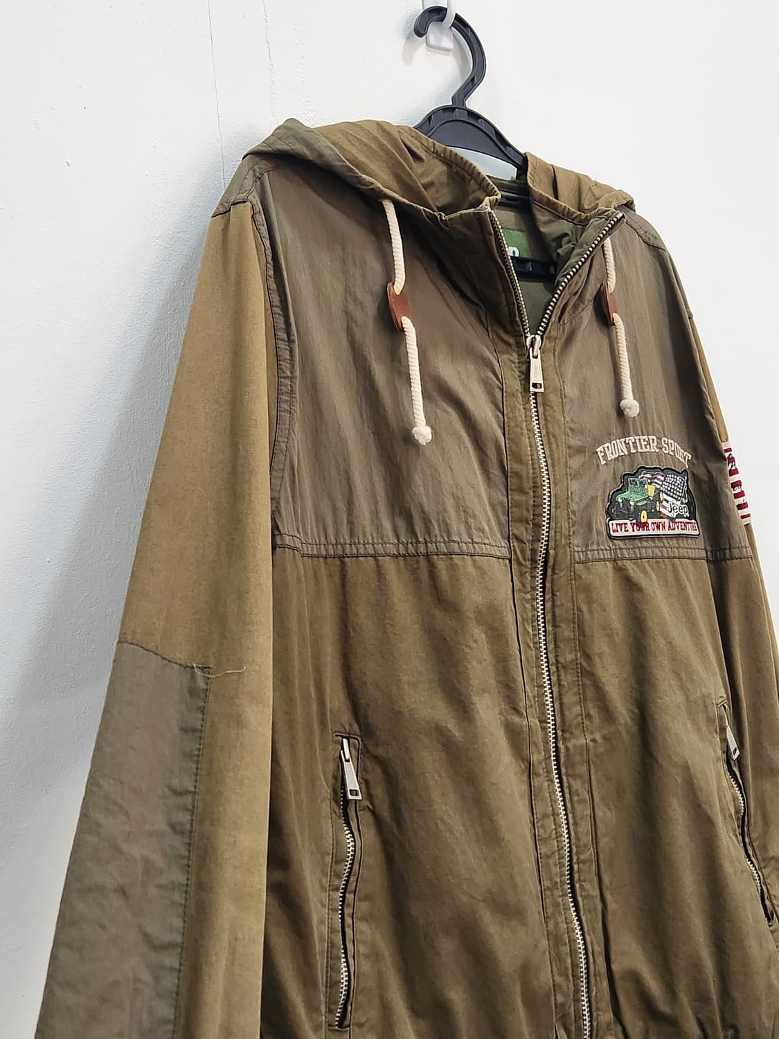 [105] 지프 Jeep 카키 야상 후드 점퍼 남성 105 상품이미지4