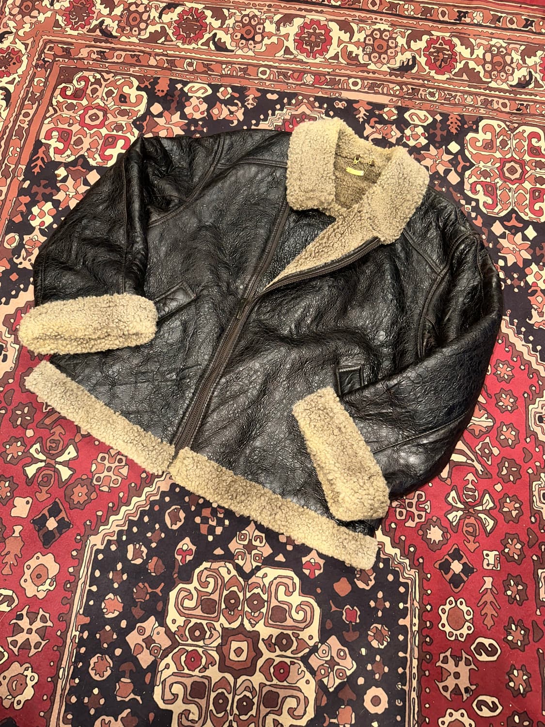 ( L-XL ) 양가죽자켓 워크웨어 빈티지 빈티지무스탕 양가죽무스탕 상품이미지6