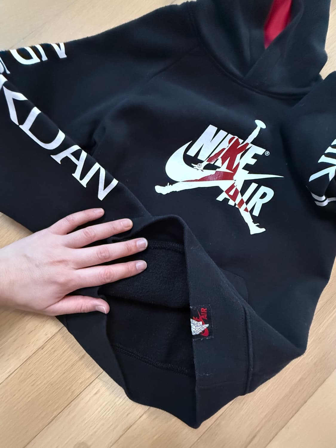 나이키 키즈 조던 블랙 후디 상품이미지4