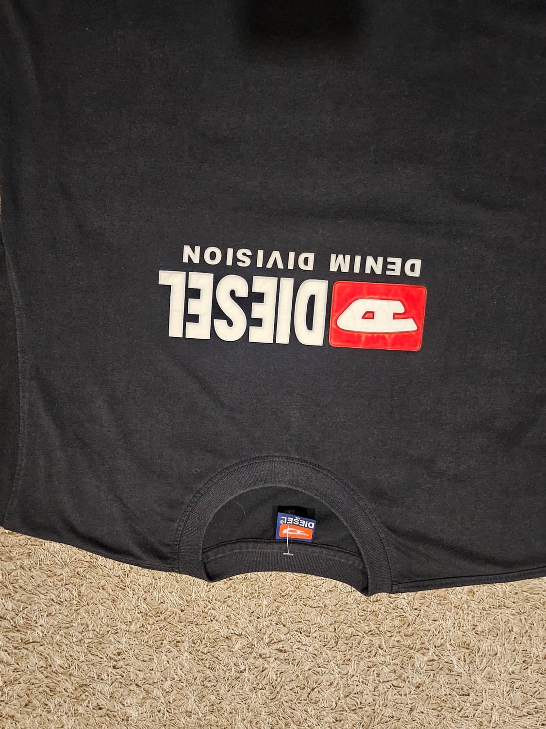 일본(XL-100) 90’s 디젤 데님 디비전 오리지널 원판 로고 티셔츠 상품이미지3