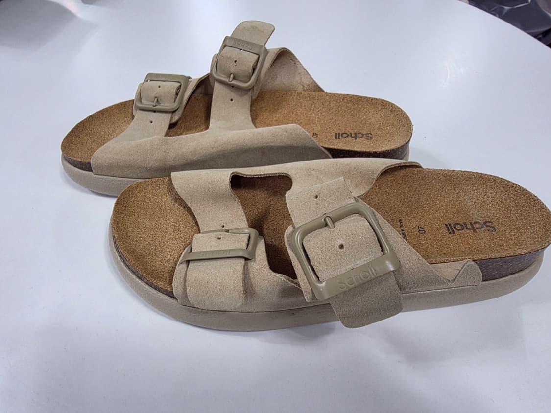 숄 Scholl 샌들 베이지 버클 슬리퍼 상품이미지4