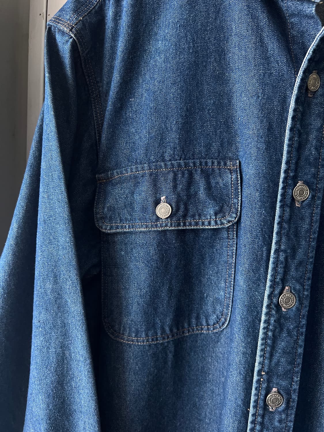 [L]폴로 컨트리 14oz 덩가리 데님 워크셔츠 상품이미지4