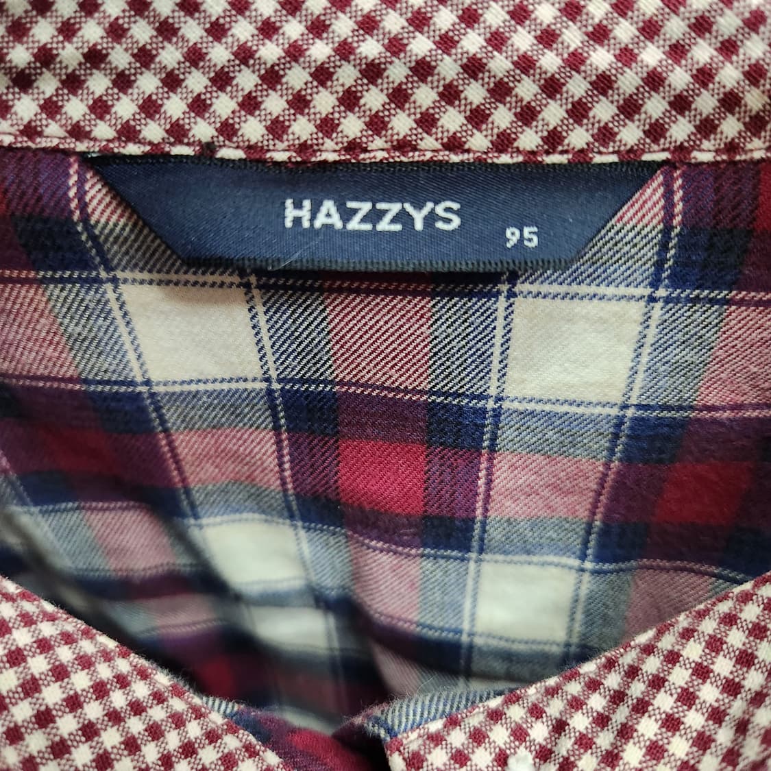 헤지스 로고 체크 셔츠 95(M) 상품이미지5