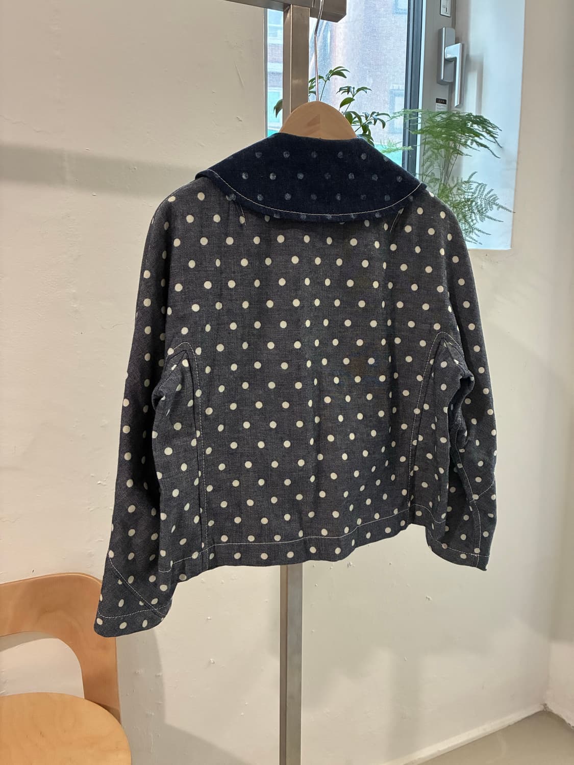 꼼데가르송 트리콧 도트 데님 자켓 상품이미지4