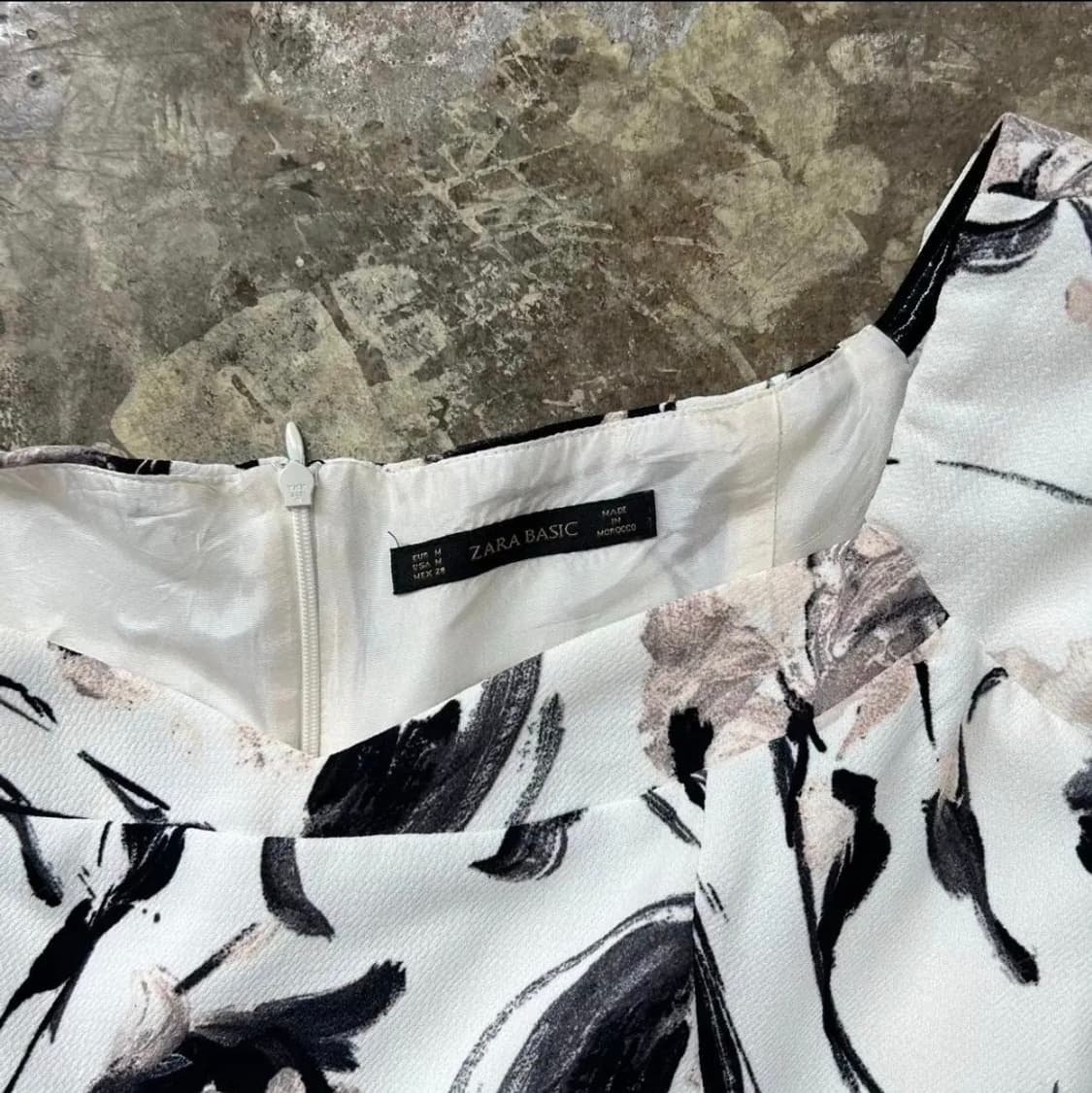 M) ZARA 자라 나염 원피스  상품이미지3