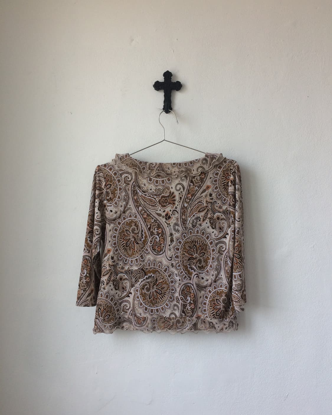 Oriental mood frill mesh top 상품이미지3