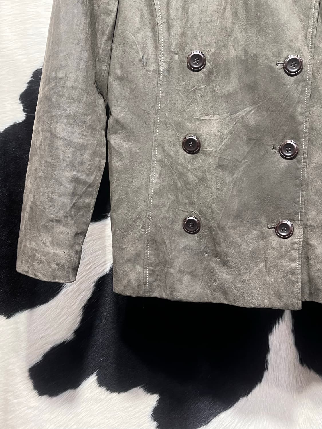 카키 카라 퍼 포인트 자켓 상품이미지4