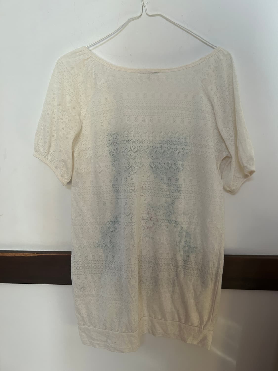 리본 레이스 티셔츠  상품이미지6