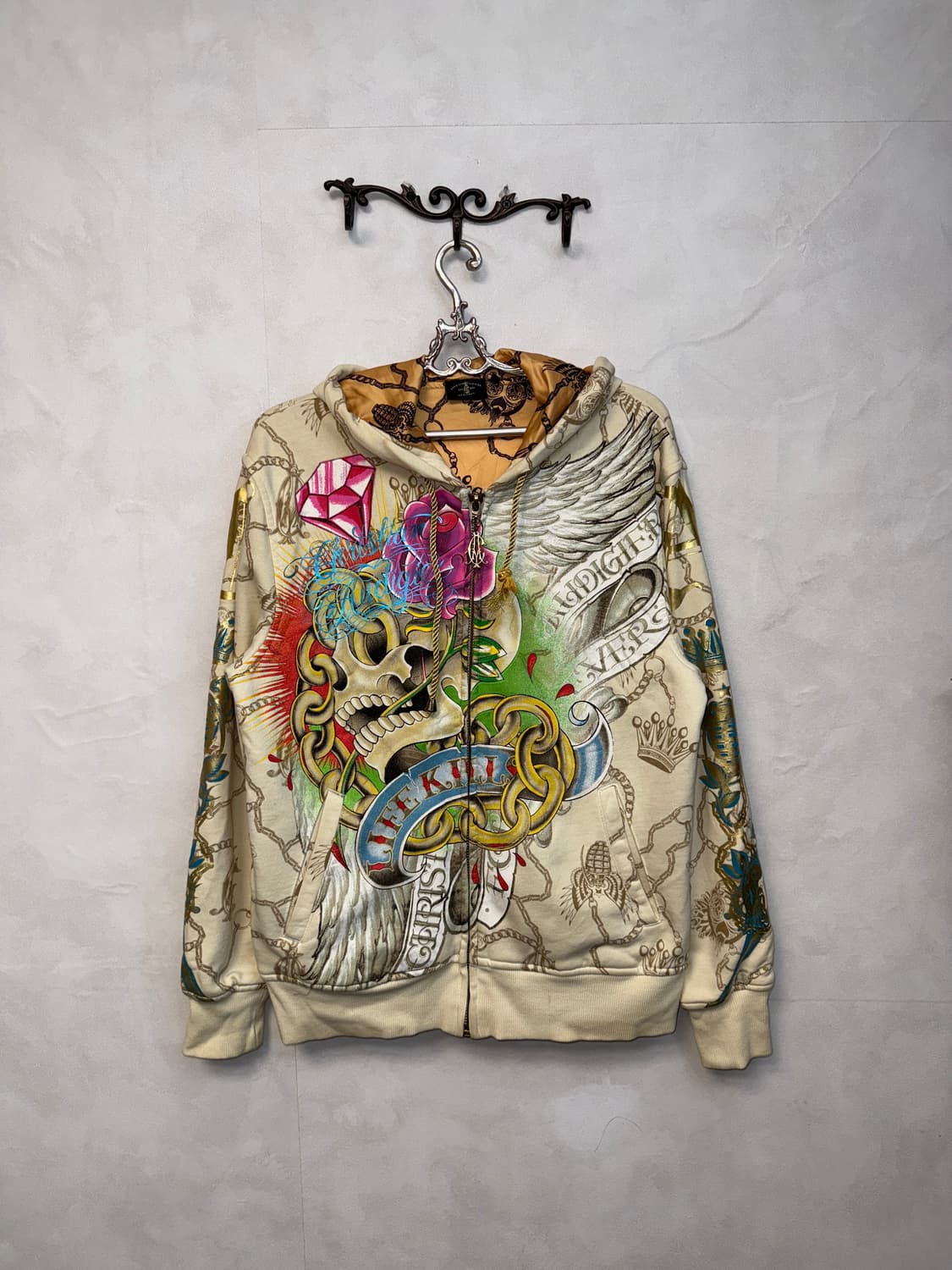 Christian Audigier old school punk 후드집업 상품이미지1