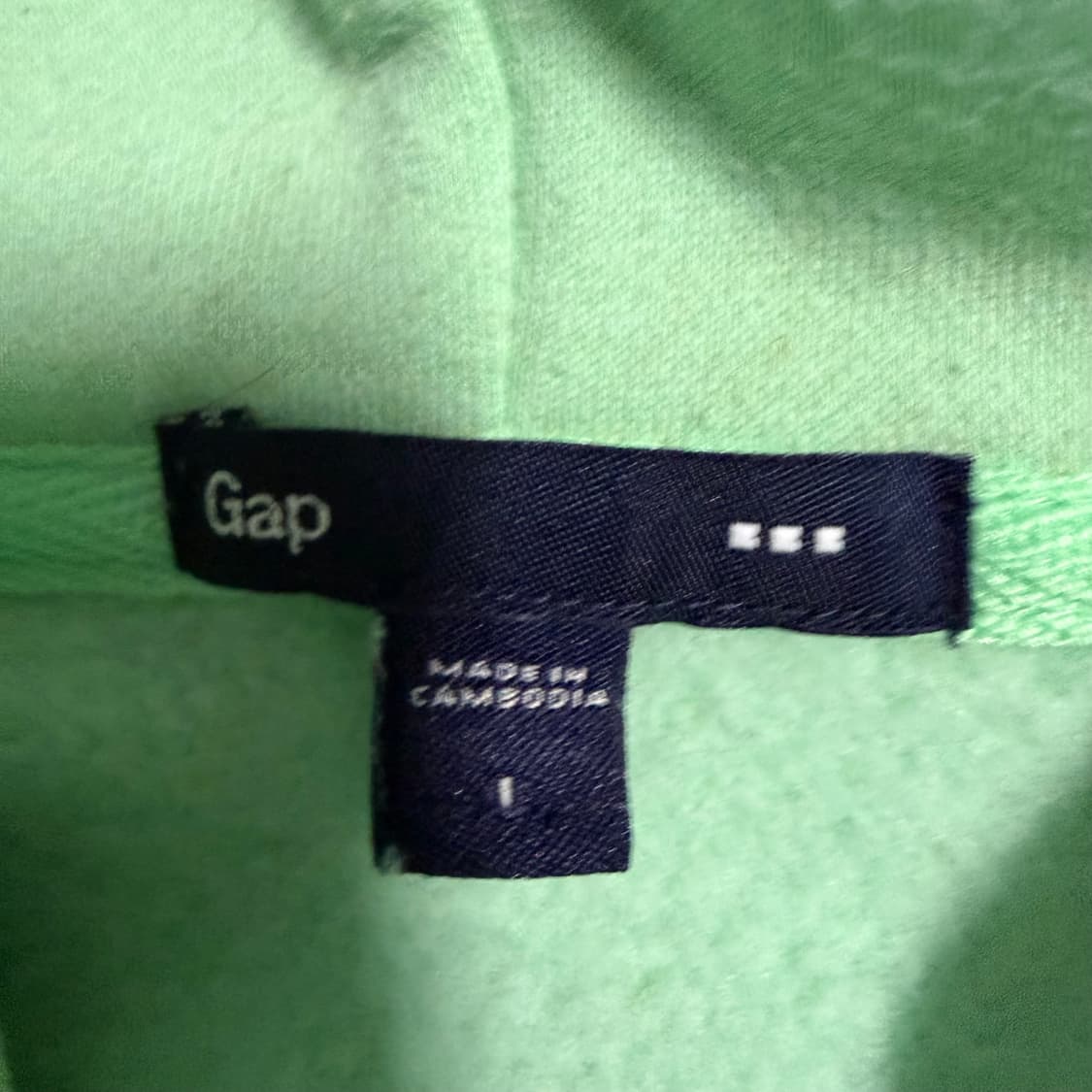갭 민트 후드집업 L 상품이미지3
