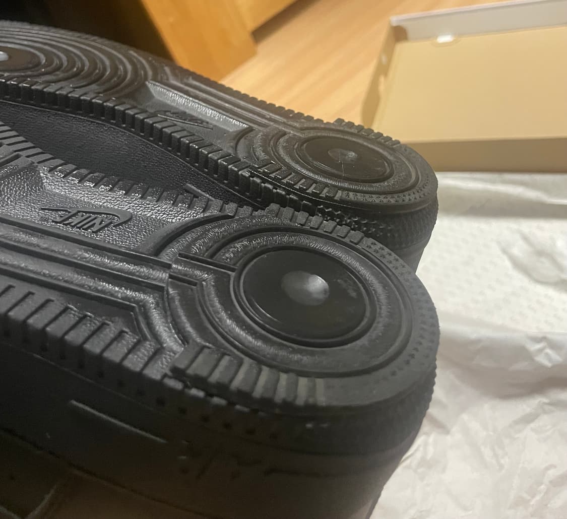 나이키 에어포스1 블랙 새상품 285(밑창 보강) 상품이미지2