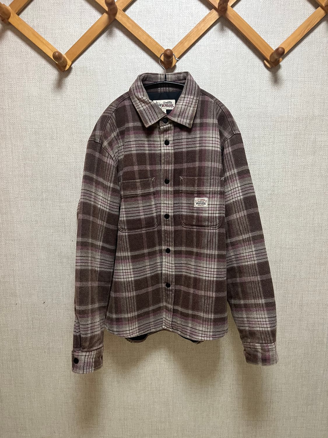 스투시 헤비 워시드 플레이드 셔츠 상품이미지1