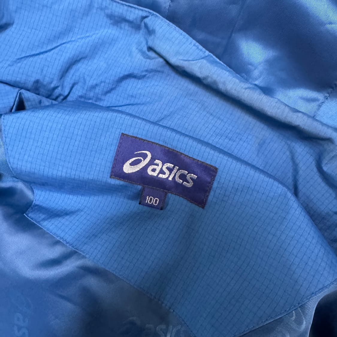 아식스 바람막이 블루 배색 상품이미지3