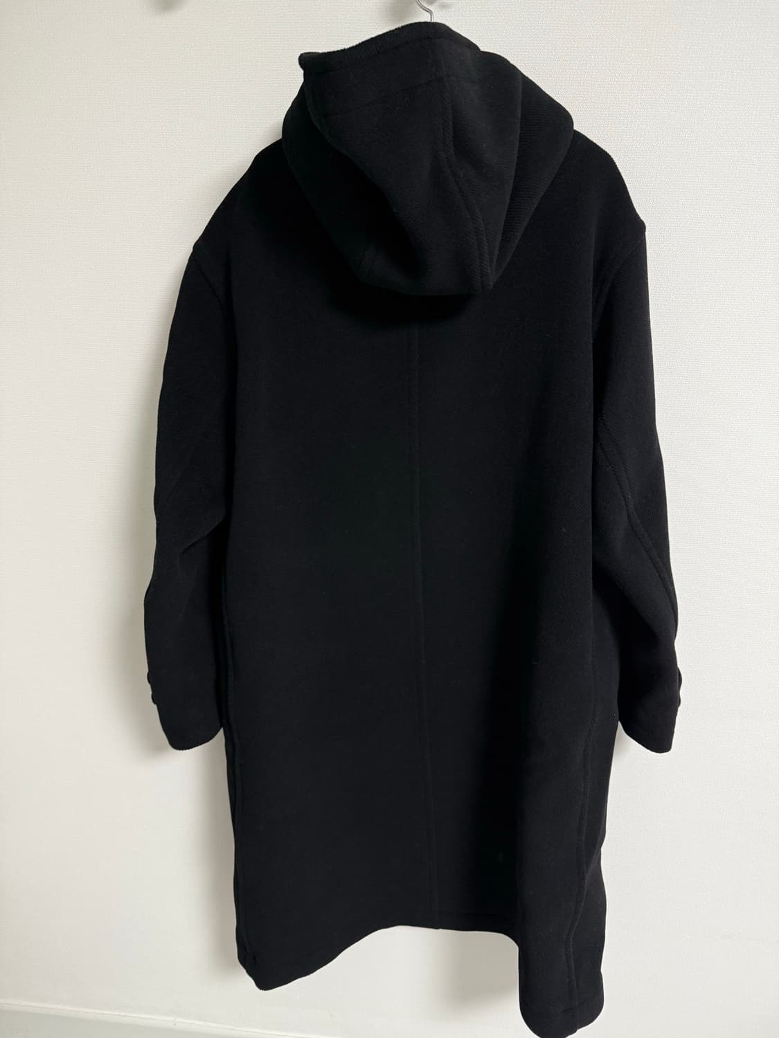 셔터 파일 울 후드 코트 상품이미지6