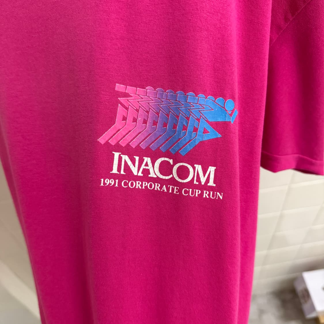 90s INACOM 마라톤 싱글 스티치 티셔츠 상품이미지4