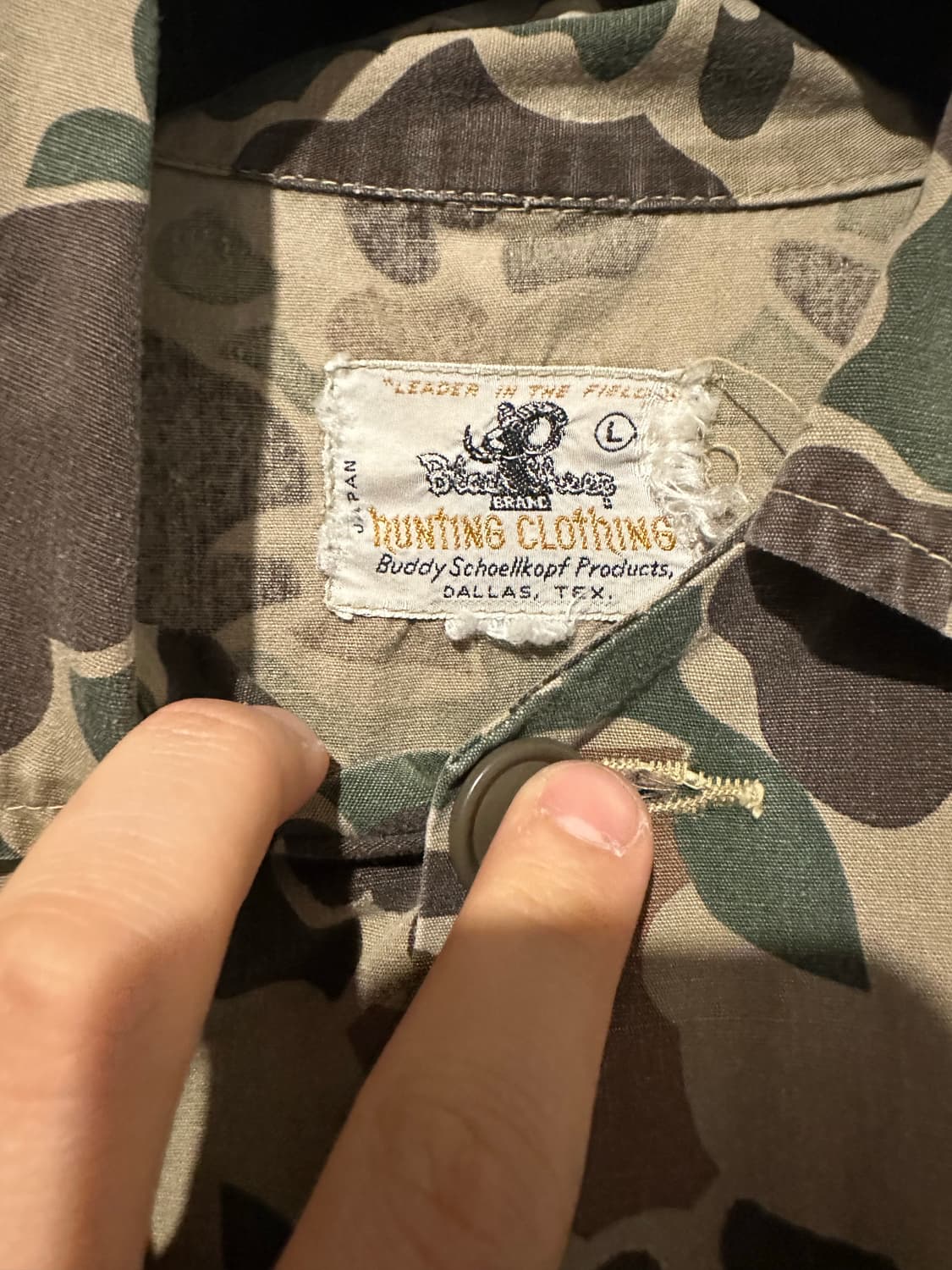 빈티지 60~70s 덕 카모 셔츠  상품이미지3