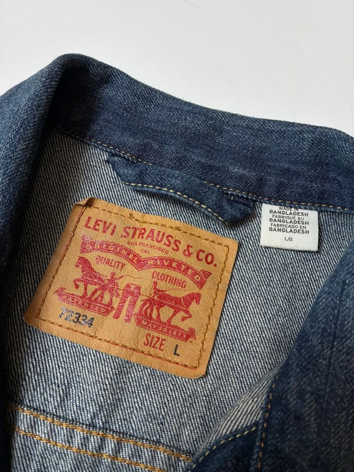 리바이스 00's 빈티지핏 데님 트러커 자켓 PN8406 상품이미지8