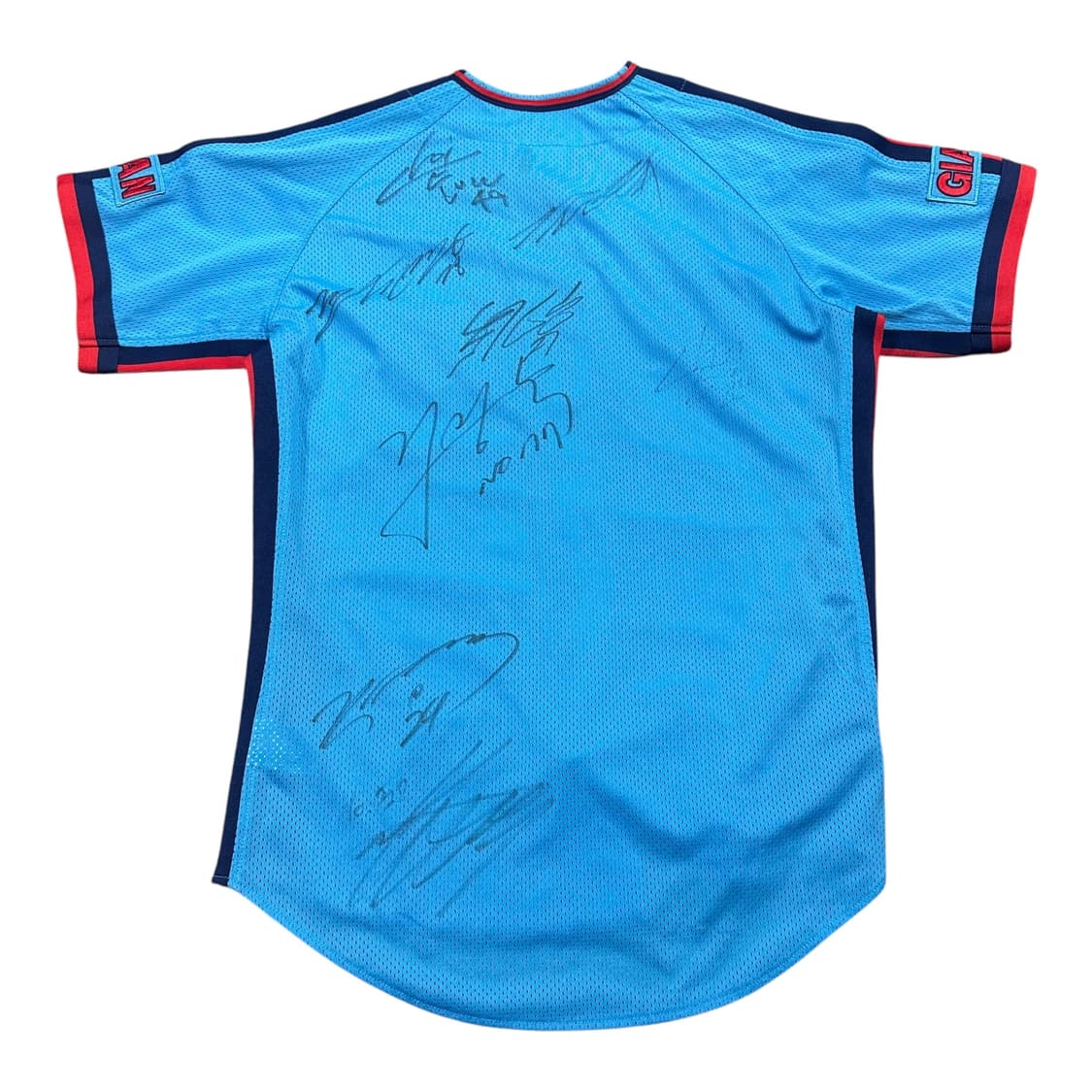 롯데자이언츠 정보근 김상수 유강남 최이준 등 동료 친필싸인 야구 유니폼 상품이미지2