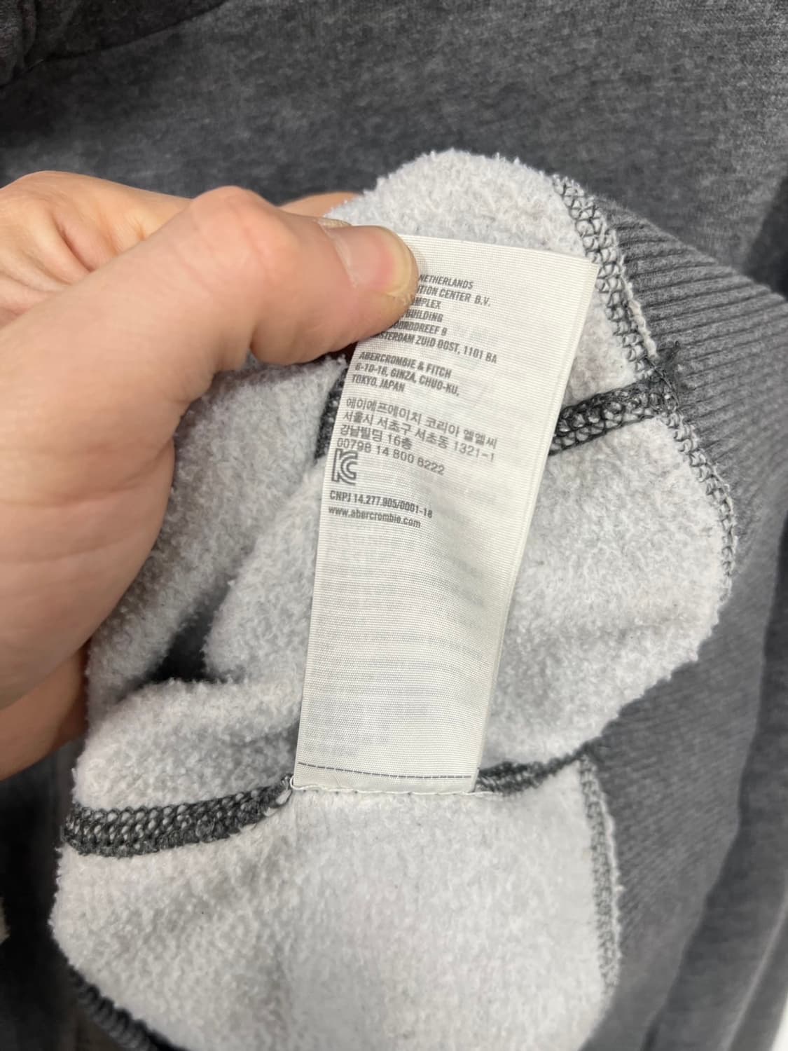 아베크롬비 빅로고 아치로고 풀오버 후드티 상품이미지7