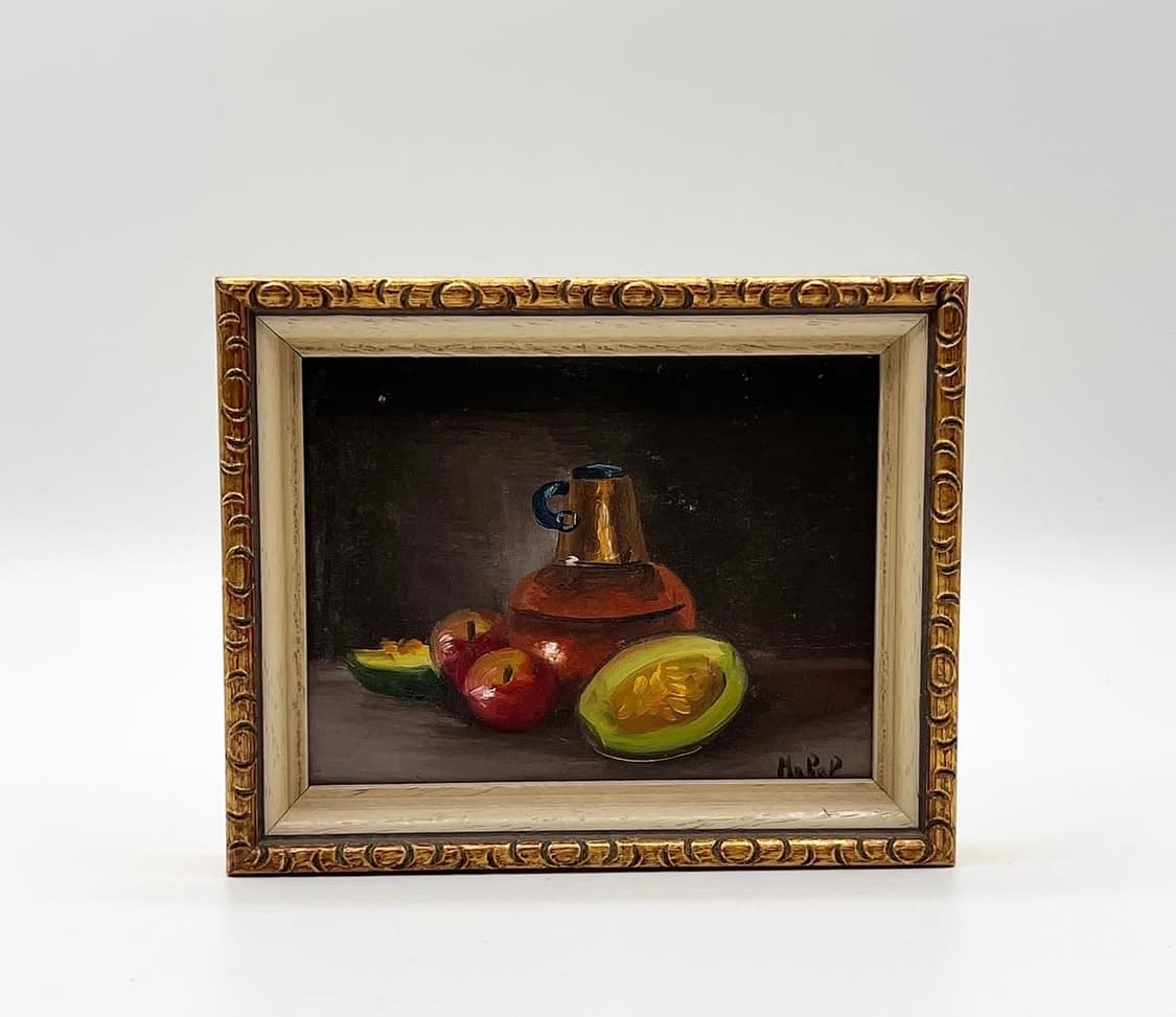 독일 빈티지 오일페인팅 액자, 유화액자 상품이미지2