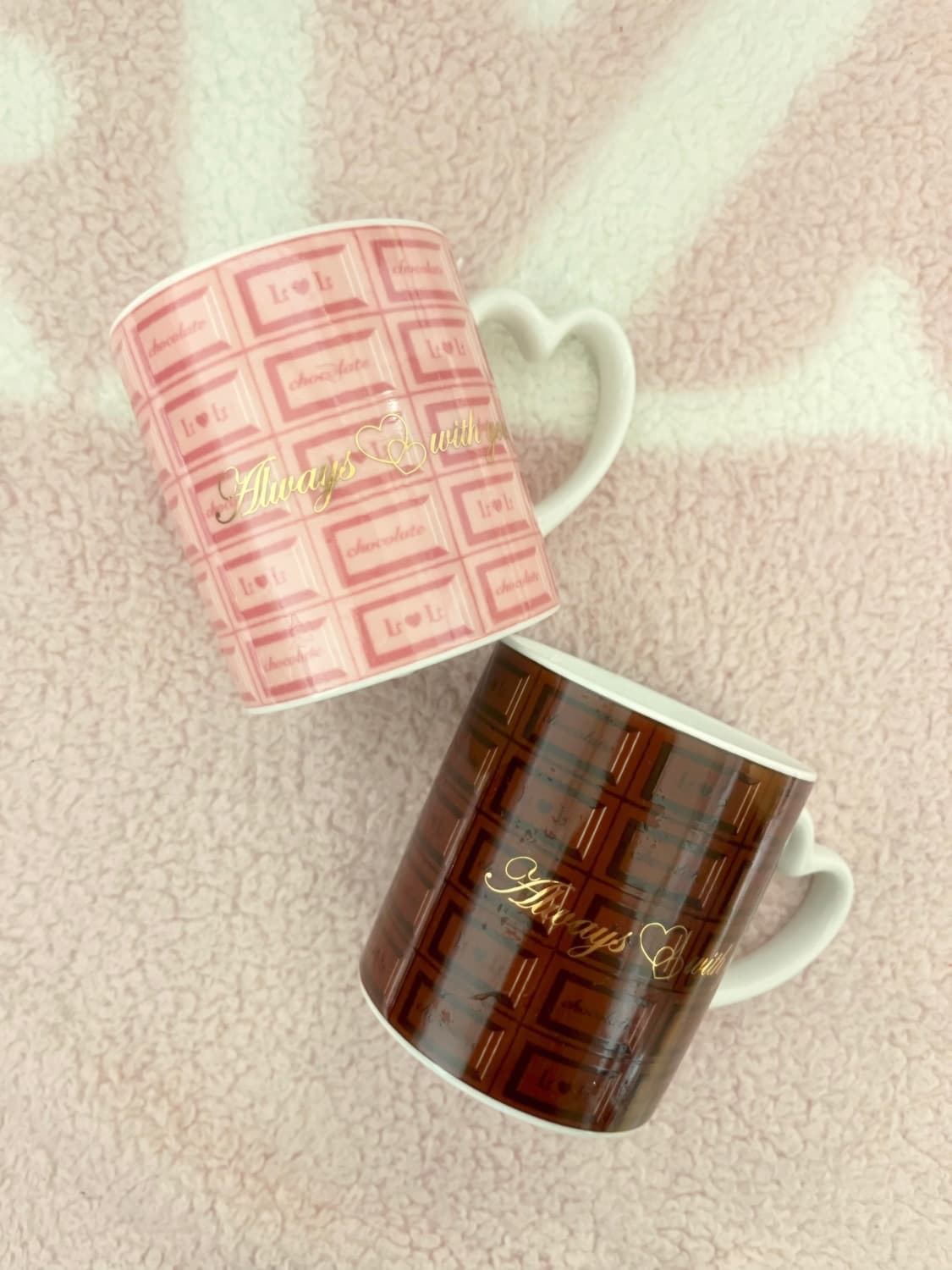 리즈리사 딸기초코 라떼갸루 히메갸루 방꾸템 초콜릿 하트 머그컵 상품이미지2