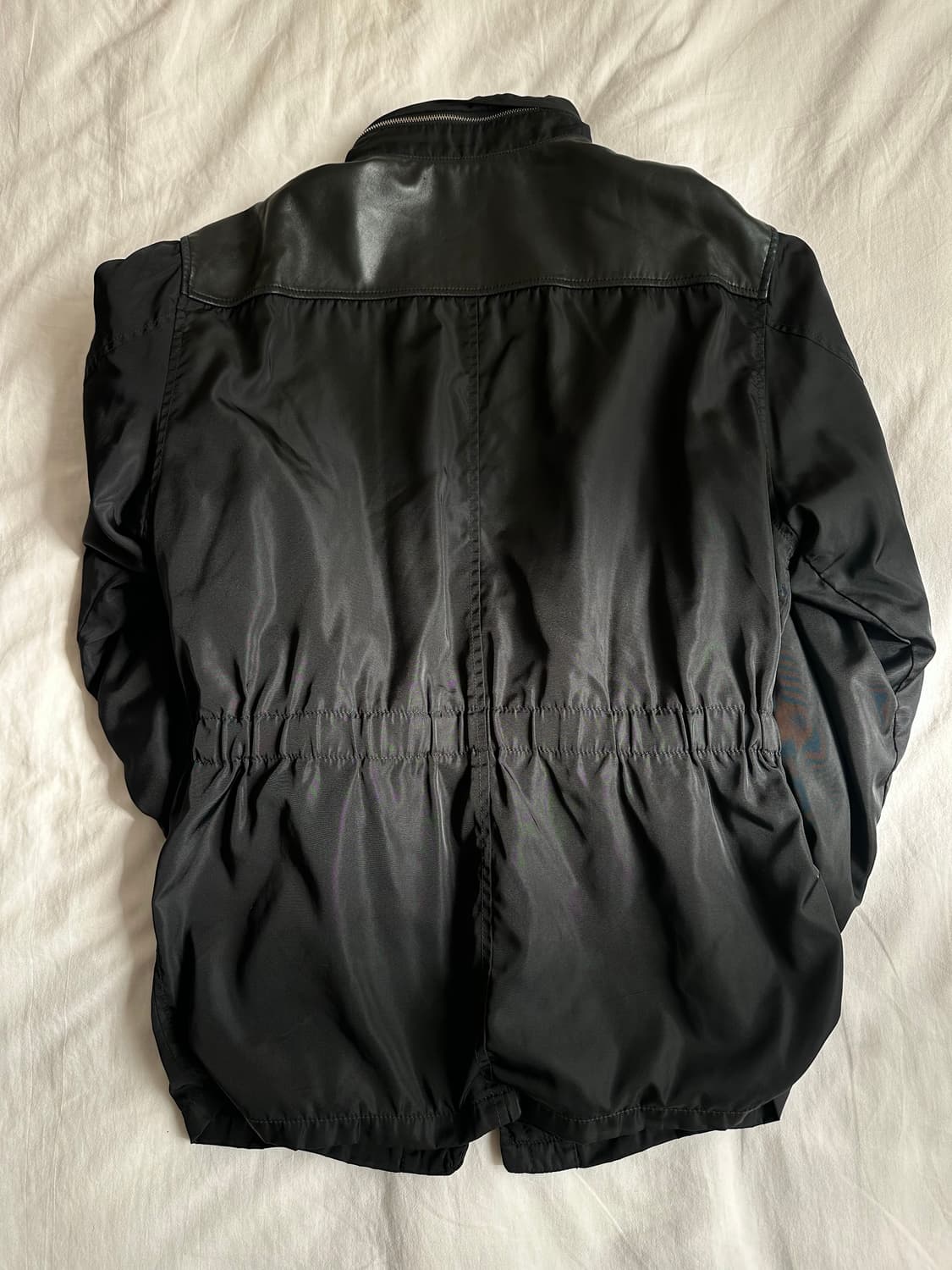 Prada Liner coat outer Nylon x leather 상품이미지2