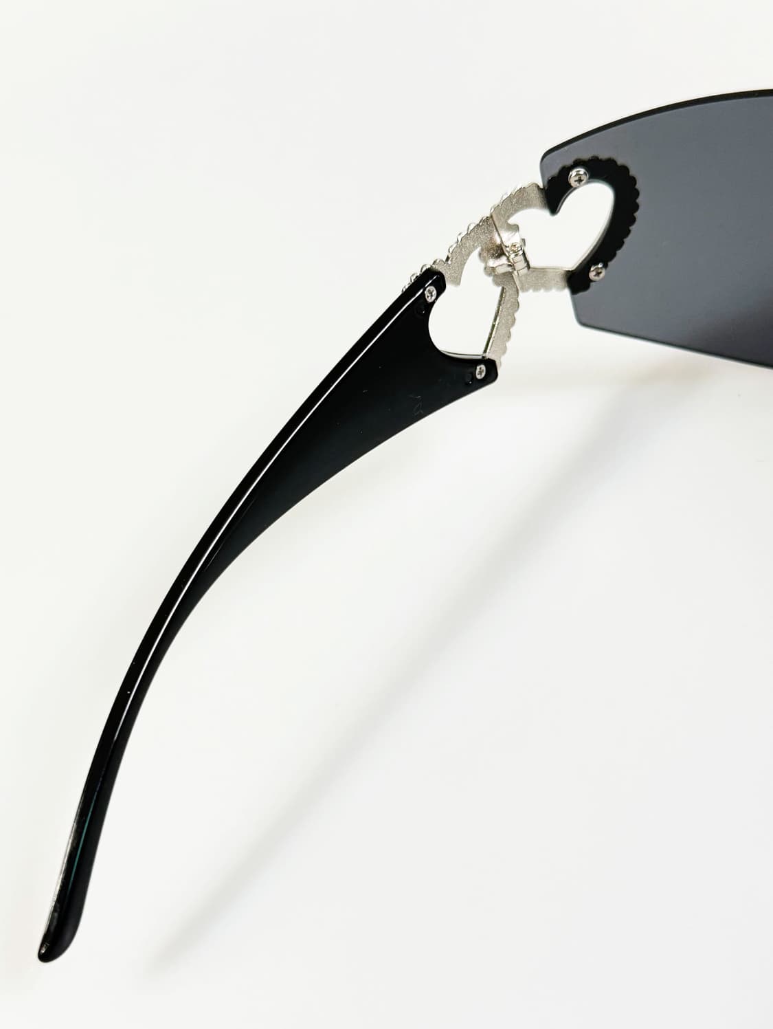 블랙 쉴드 고글 무테 스퀘어 프레임 빈티지 선글라스 상품이미지7