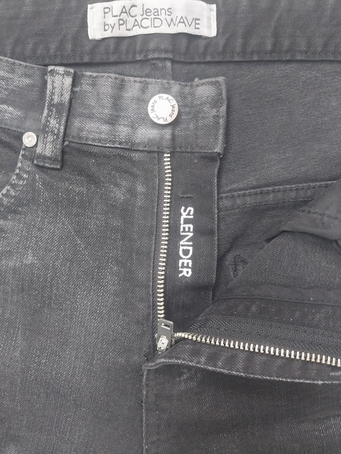 [33] 플랙 진 송치탭 블랙워싱 슬랜더진 쳥바지 상품이미지6