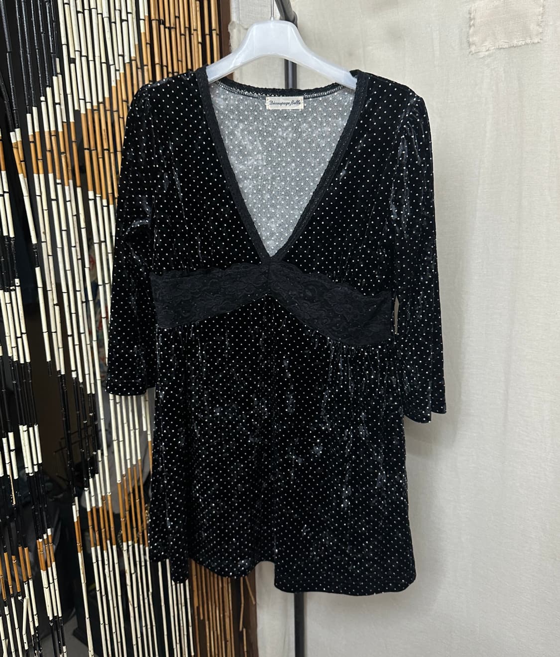 velvet lace top 상품이미지1