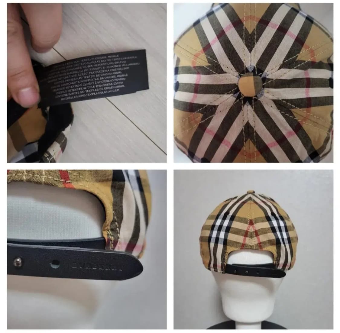 (M/L) 버버리모자 버버리체크모자 버버리볼캡 상품이미지9
