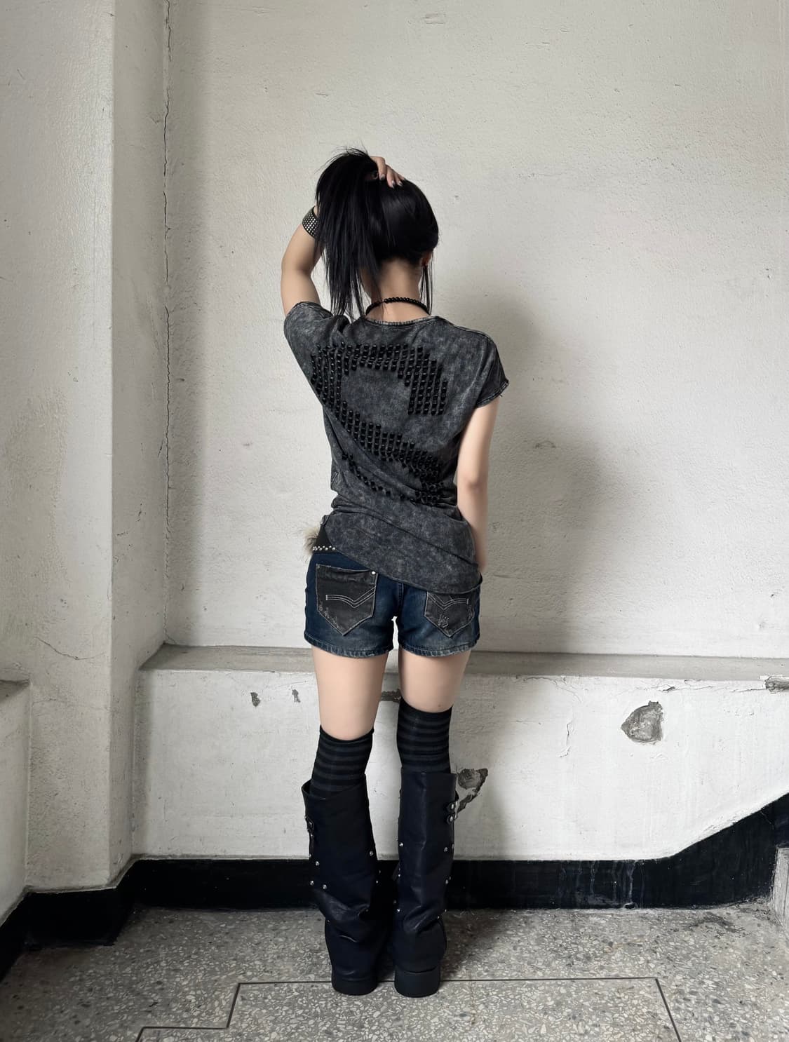 Skrr back point top 상품이미지2