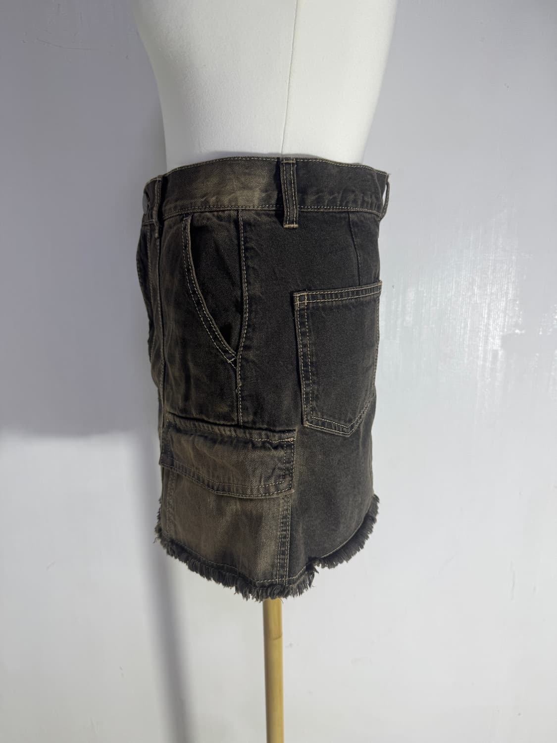 빈티지 워싱 데님 카고 스커트 y2k 상품이미지2