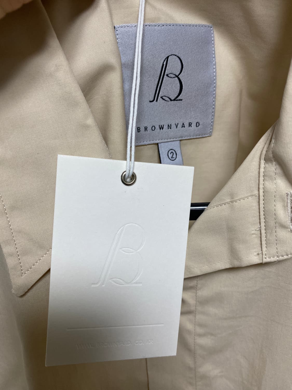 브라운야드 스테디 셔츠 베이지 상품이미지2