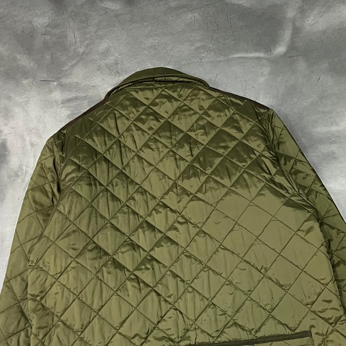  바버 배색 퀼티드 자켓 y15403 상품이미지6