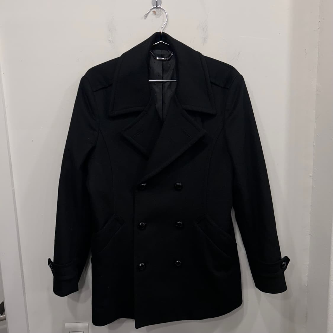 지이크 울 케시미어블랜드 카라 하프 피코트 상품이미지2