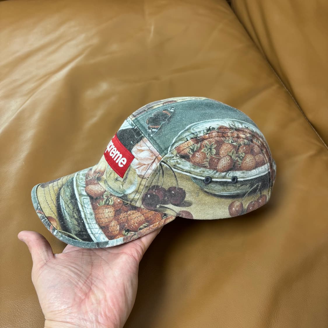 슈프림 캠프캡 모자 박스로고 스트로베리 상품이미지4