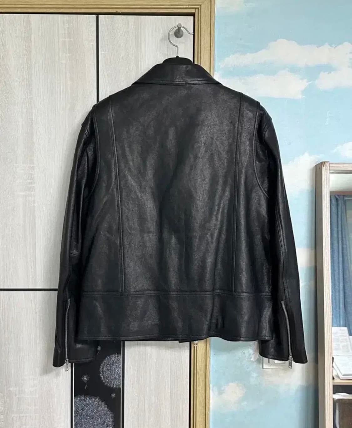 (XL) 도프제이슨 프리미엄 램스킨 베지터블 100 라이더 자켓 상품이미지4