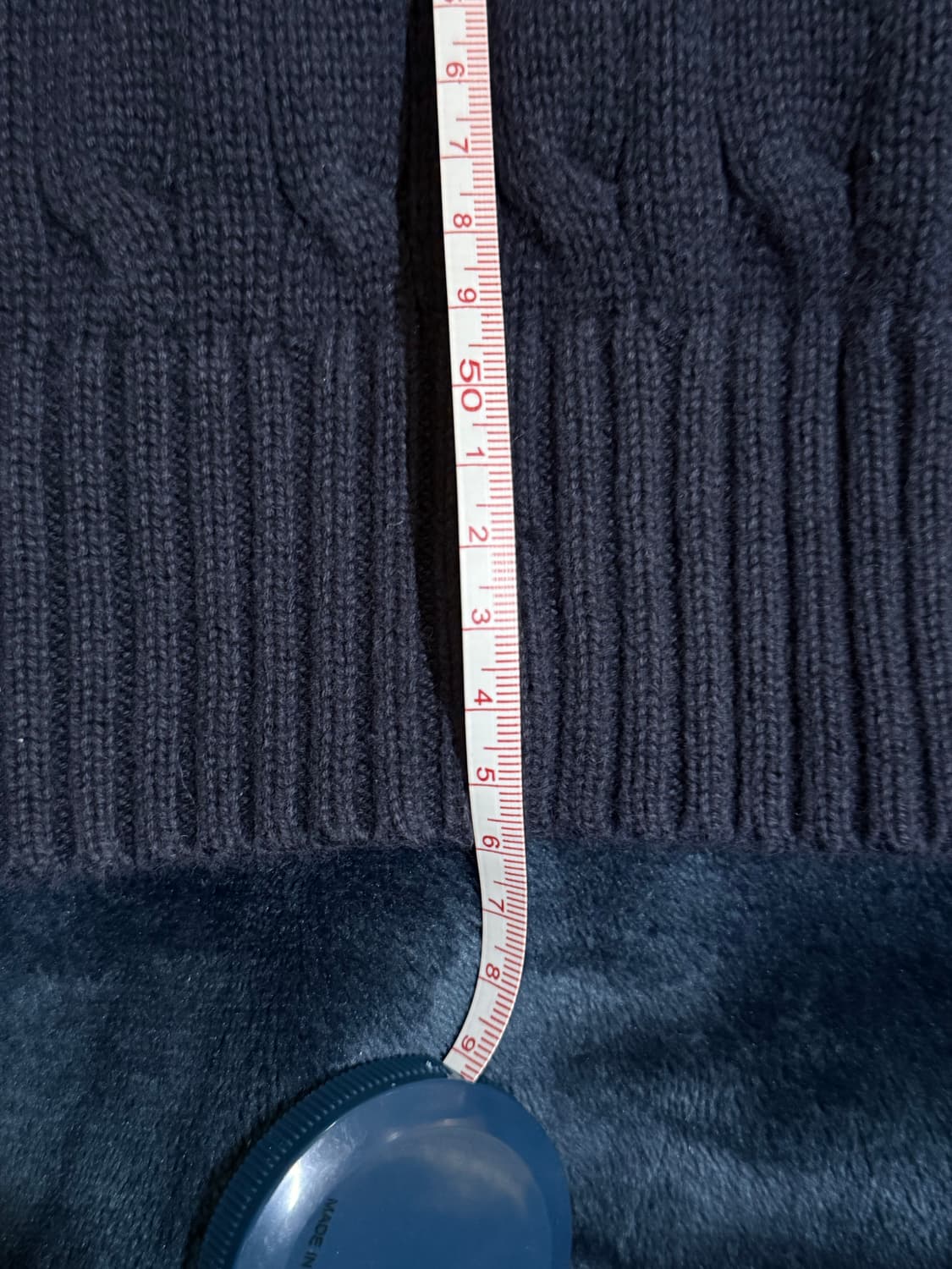 폴로 꽈배기 네이비 니트 상품이미지2