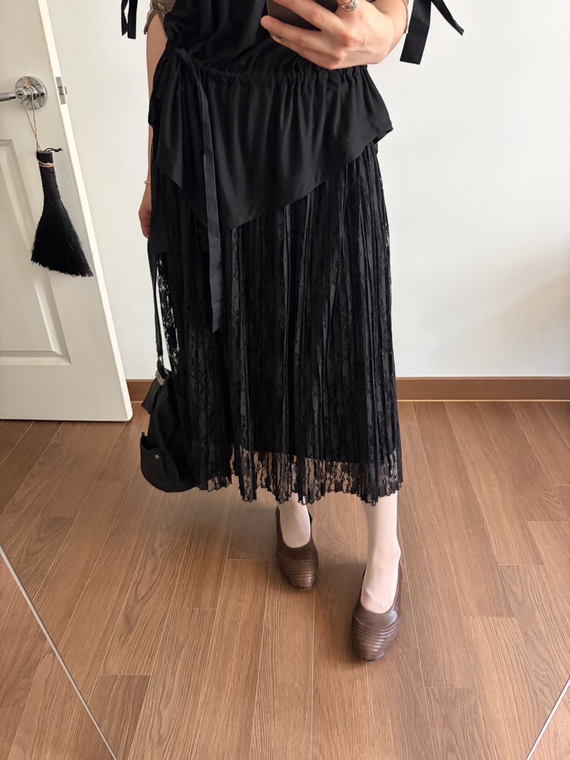 lace pleats skirt 상품이미지2