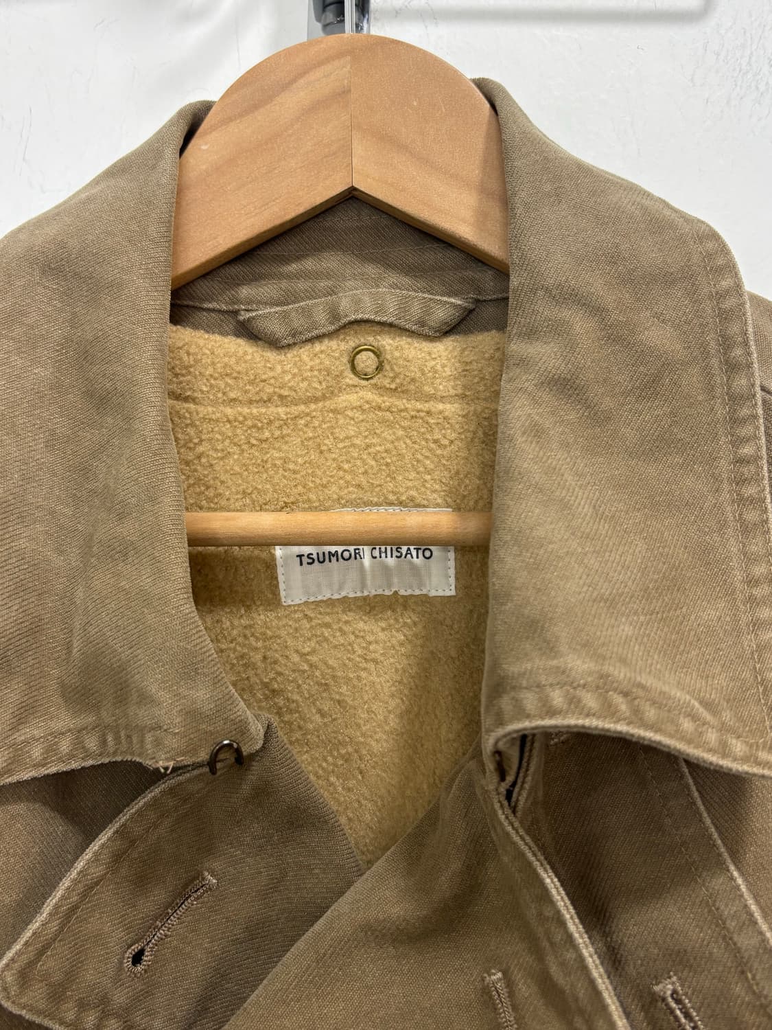 Tsumori chisato 베이지 브라운 더블 자켓 상품이미지6
