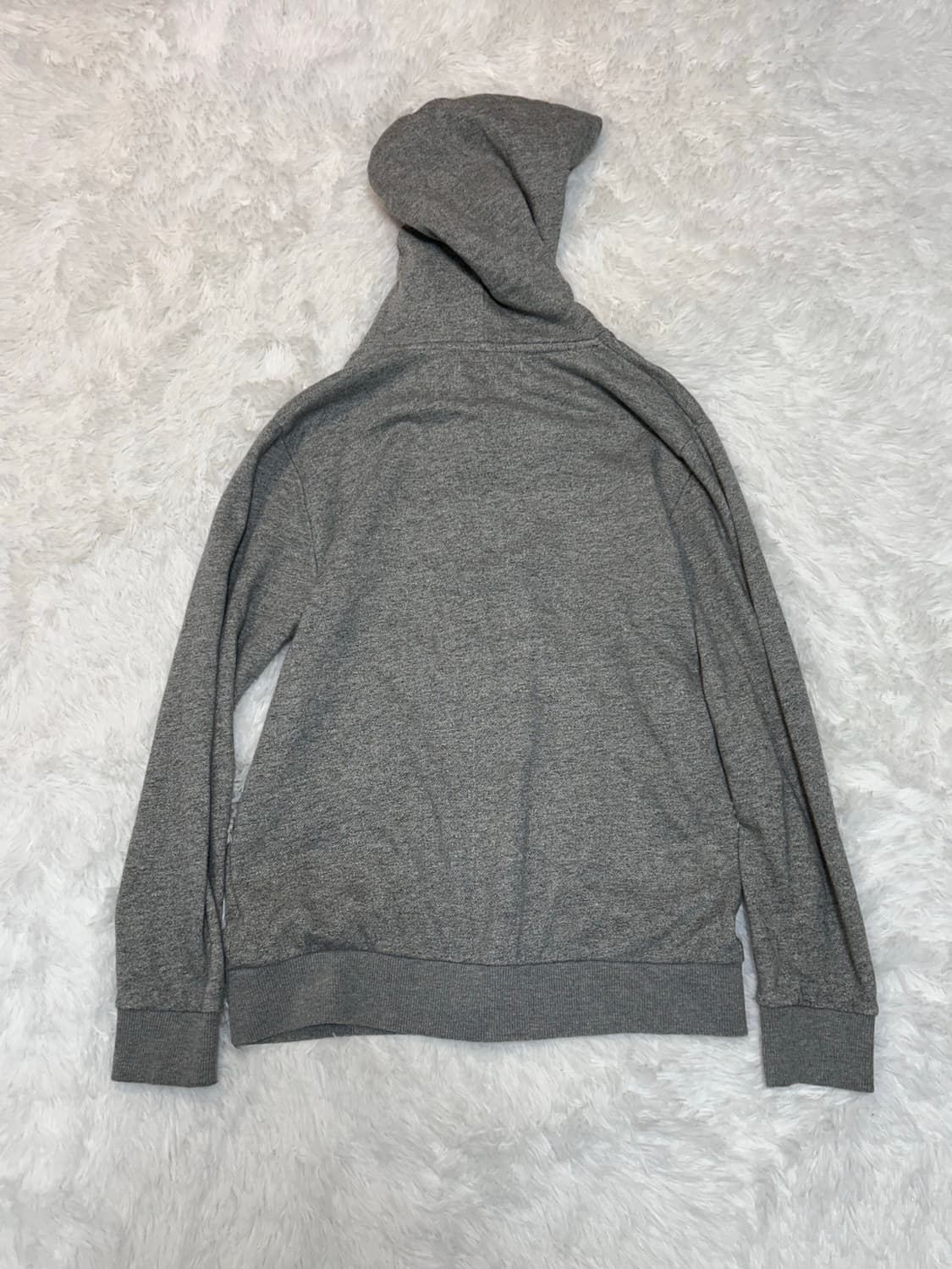 out stitch grey hood button jacket 상품이미지4