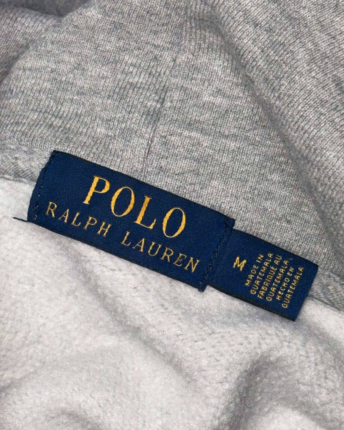 폴로 랄프로렌 기모 그레이 후드티 상품이미지4