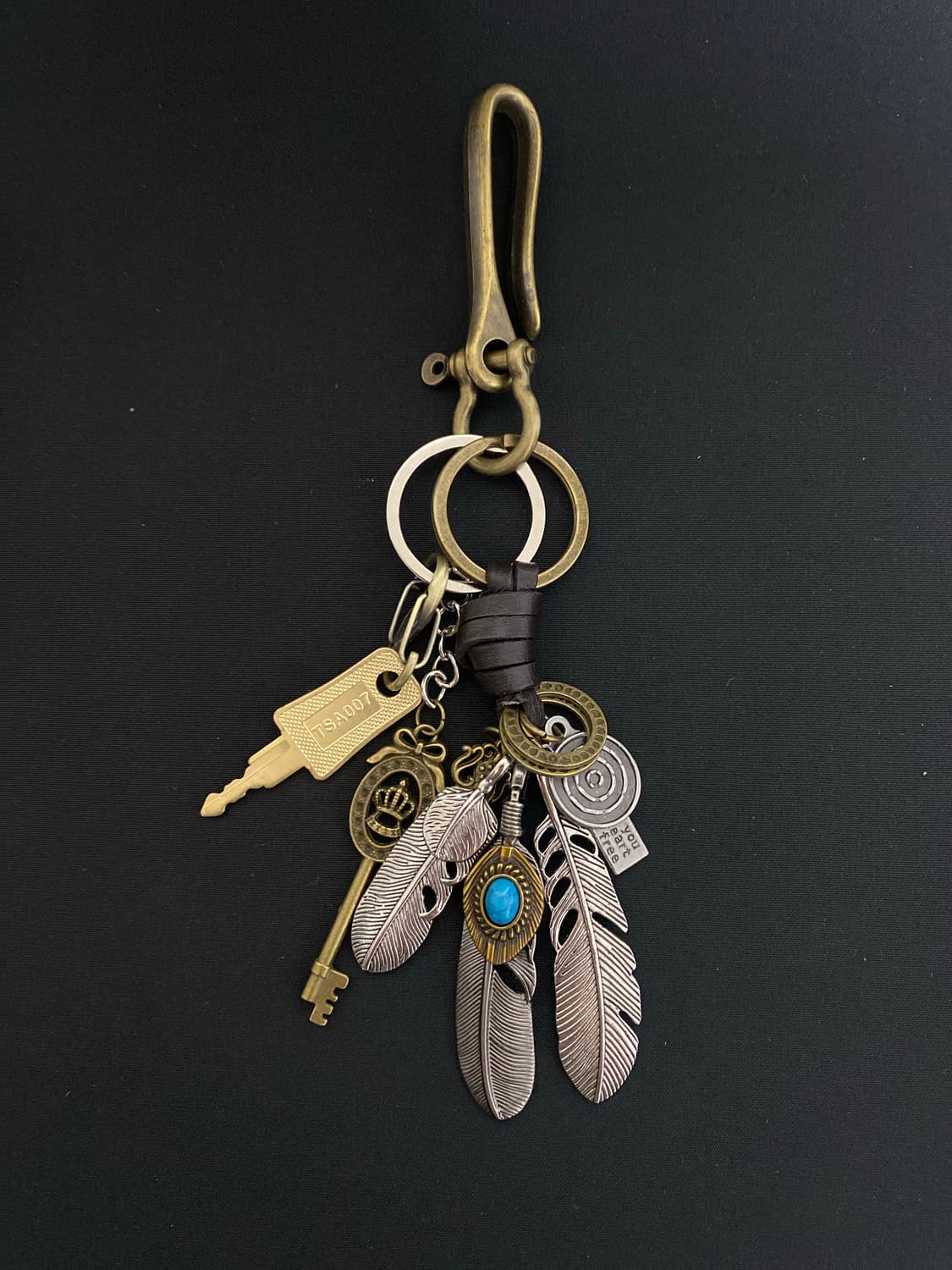 에스닉 깃털 키링 상품이미지1